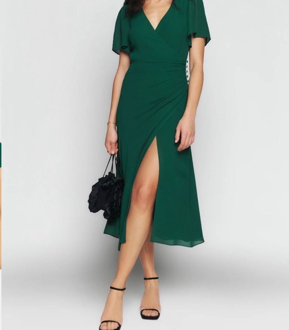 Reformation Breanna Midi Dress Size 0